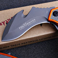 Steel Handle Stainless Steel Folding Knife Camping Tactical Outdoor