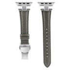 Three Vertical Head Metal Butterfly Buckle Strap