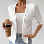 Women's Regular Summer Open Top Wool Jacket