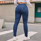 Skinny Stretch Feet Pants Jeans