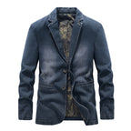 Spring And Autumn Denim Jacket Business Leisure