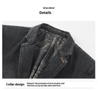 Spring And Autumn Denim Jacket Business Leisure