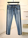 Womens Straight washed jeans
