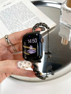 New Silk Scarf Metal Watch Strap