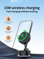 Vacuum Magnetic Phone Holder, Foldable And Retractable, Strong Magnetic, Portable, Multi-scene Use, Easy To Operation, No Bubbles