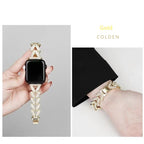 V-shaped Metal Diamond-embedded Exquisite Strap